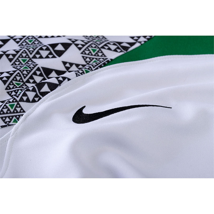 Nike Nigeria 2022/23 Stadium Away Jersey White/Pine Green/Black Men's - US